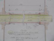 Zeichnung zur Aufarbeitung der Welle und Fixierung der Scheiben