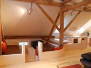 Sitzecke und Küchenbereich der Schloßmühle Liebenthann
